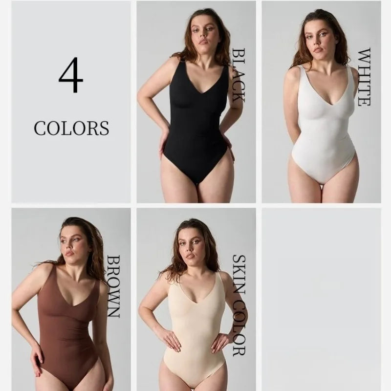 V-Neck Seamless Sculpting Bodysuit