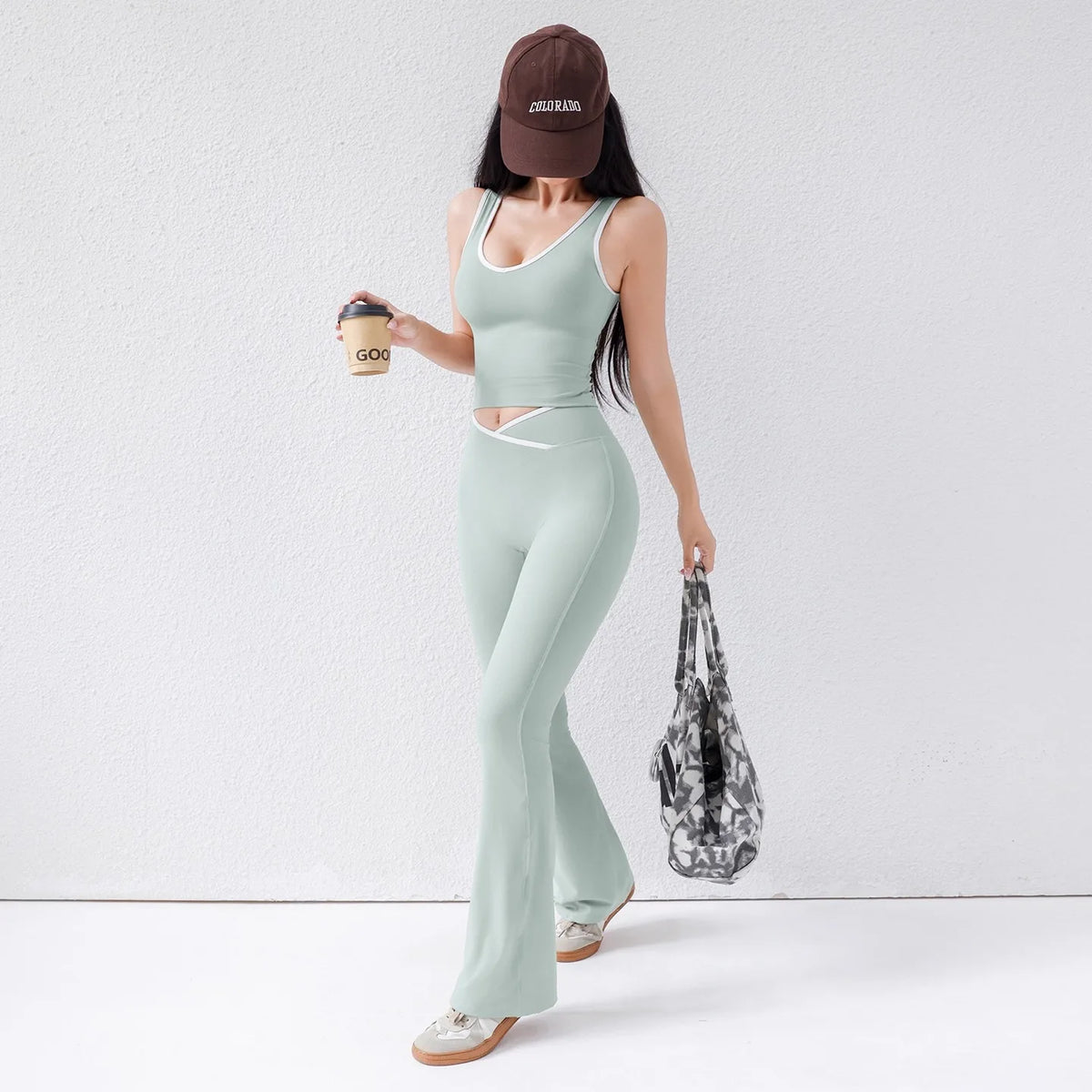 Open Back Running Yoga Set