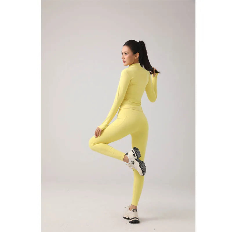 Long Sleeve Yoga Leggings Set