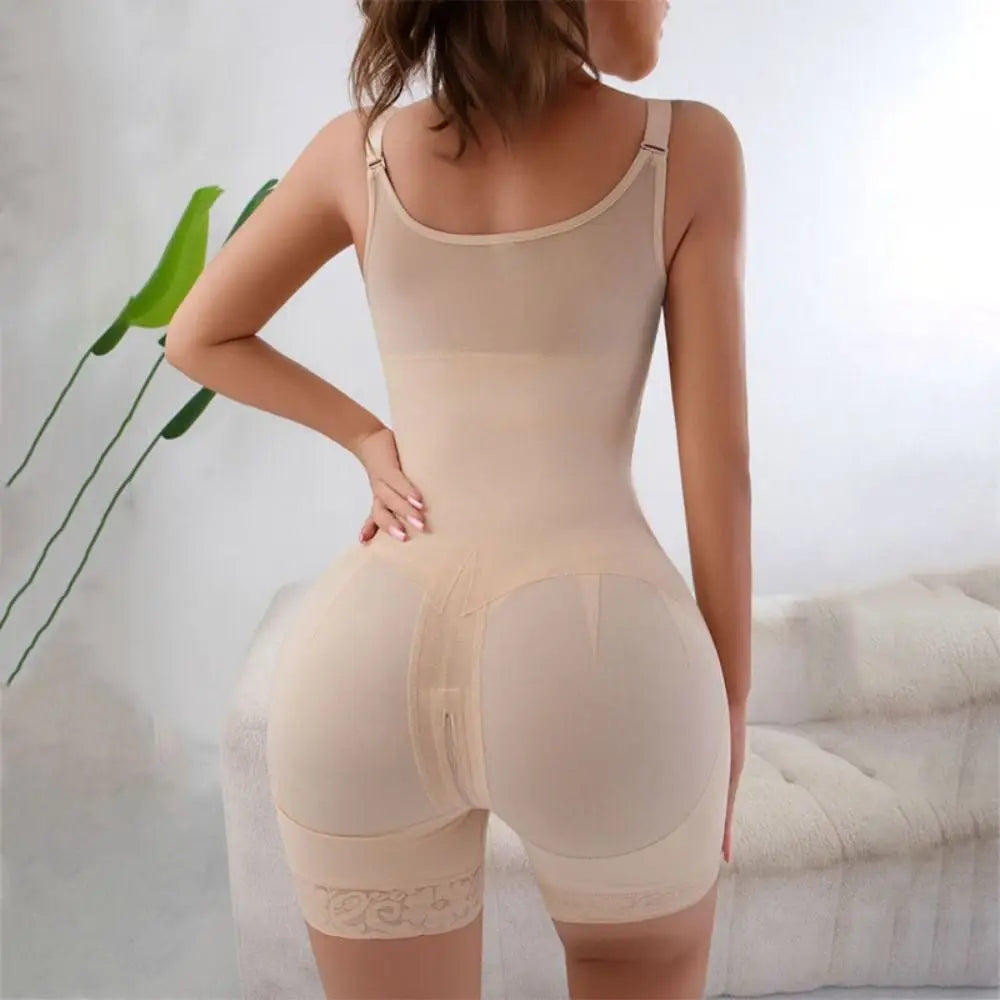 Zipper Butt Lifting Shapewear Bodysuit