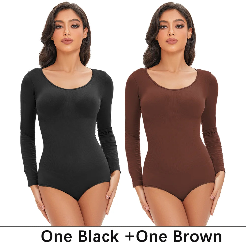 Long Sleeve Seamless Shaping Bodysuit