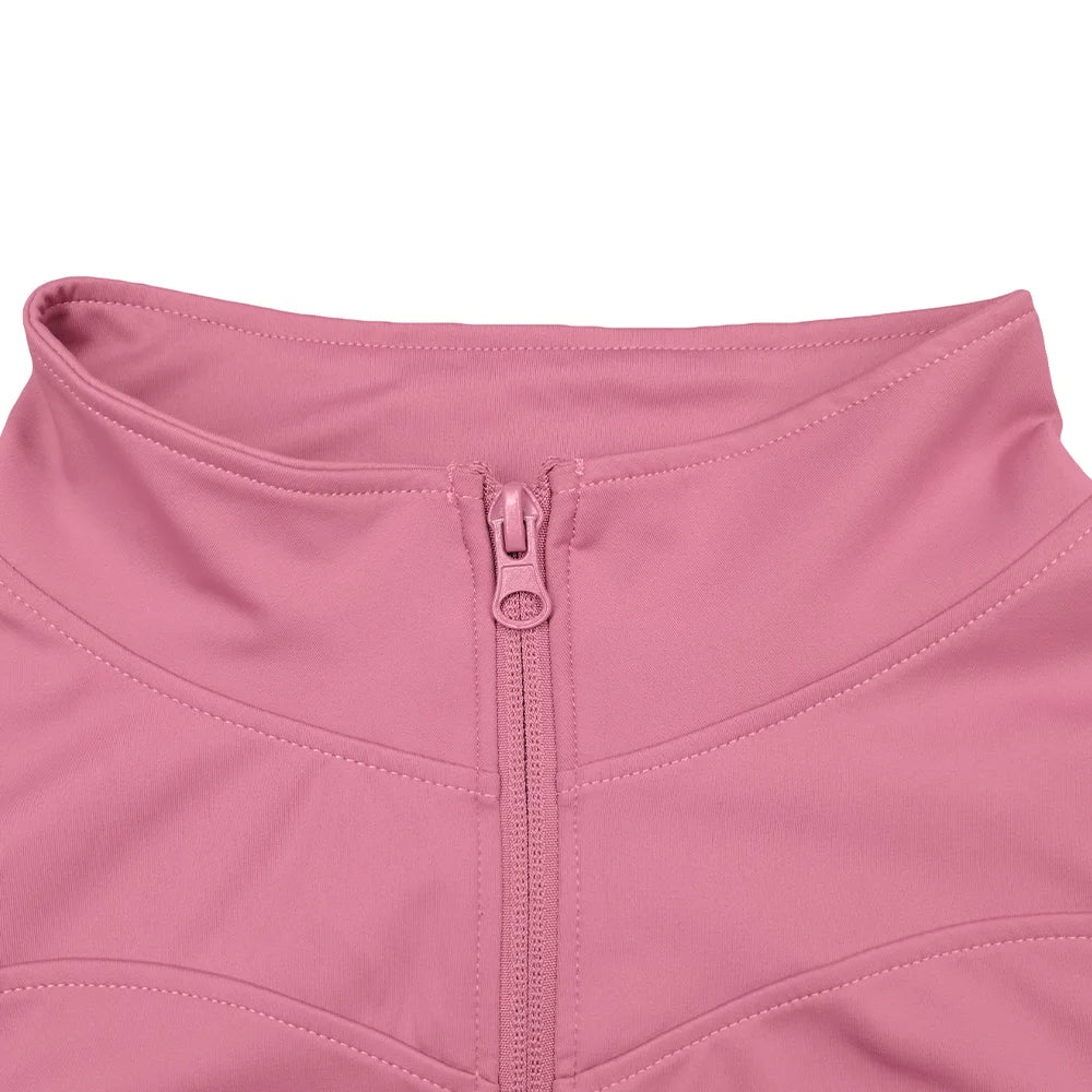 Long Sleeve Zip Yoga Top