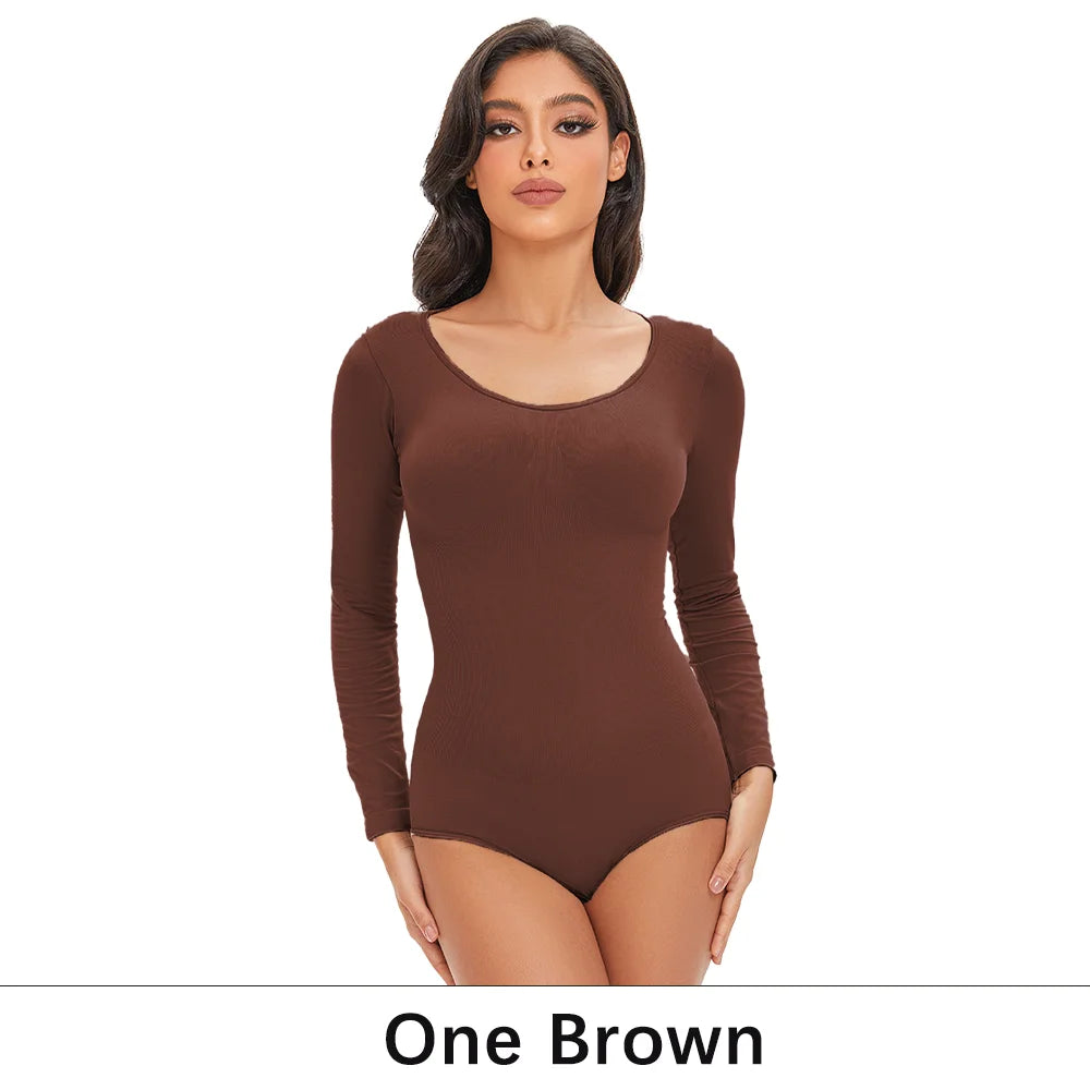 Long Sleeve Seamless Shaping Bodysuit
