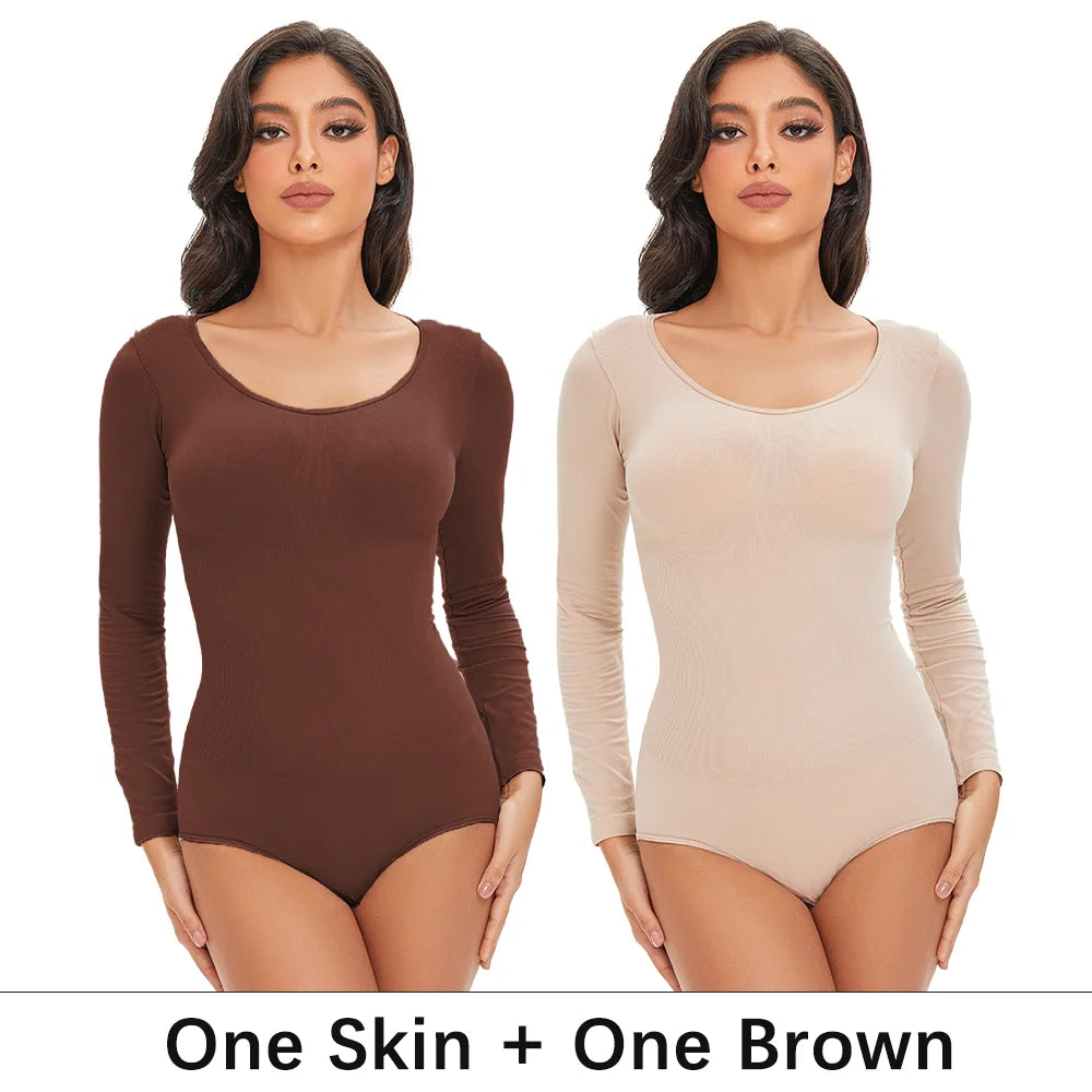 Long Sleeve Seamless Shaping Bodysuit