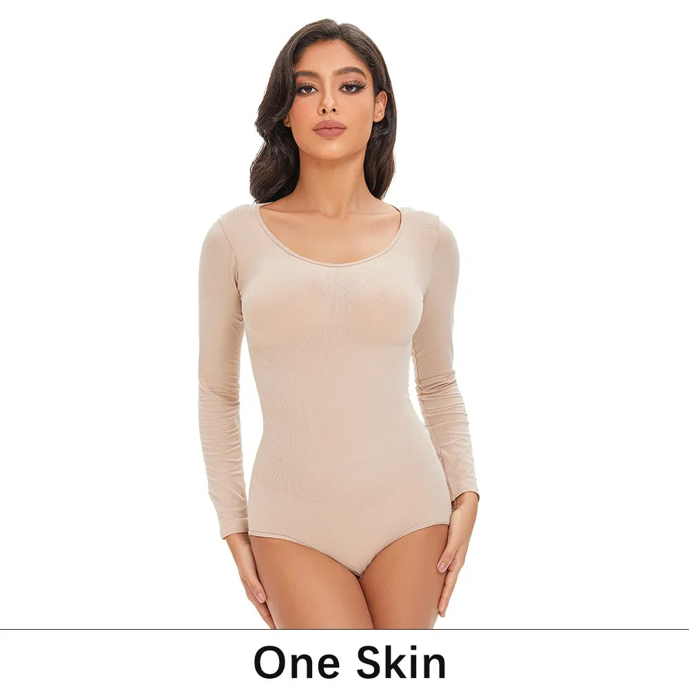 Long Sleeve Seamless Shaping Bodysuit