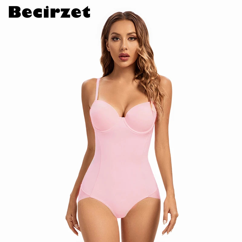 Strap Sculpting Push-Up Shapewear Bodysuit