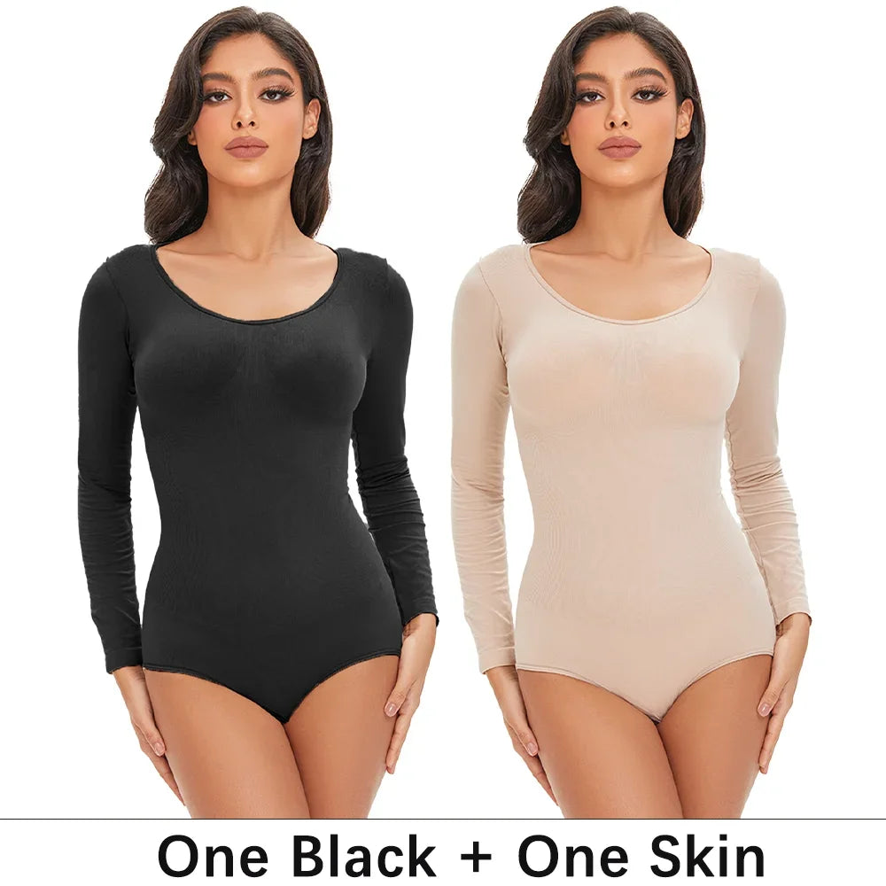 Long Sleeve Seamless Shaping Bodysuit