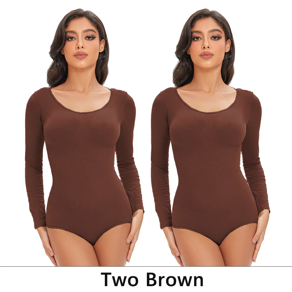 Long Sleeve Seamless Shaping Bodysuit
