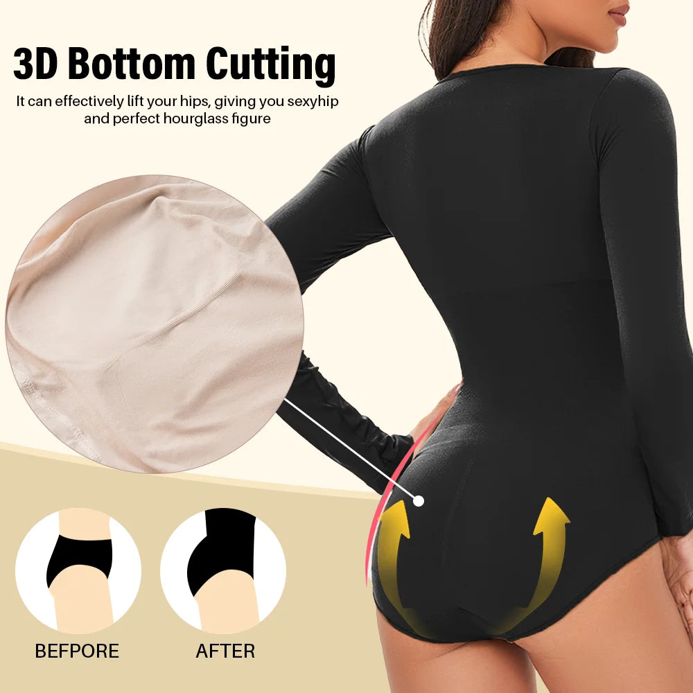 Long Sleeve Seamless Shaping Bodysuit