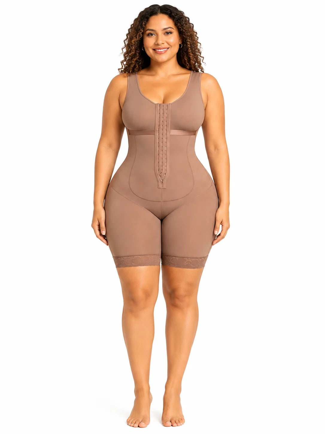 Front Hook Sculpting Shapewear Bodysuit