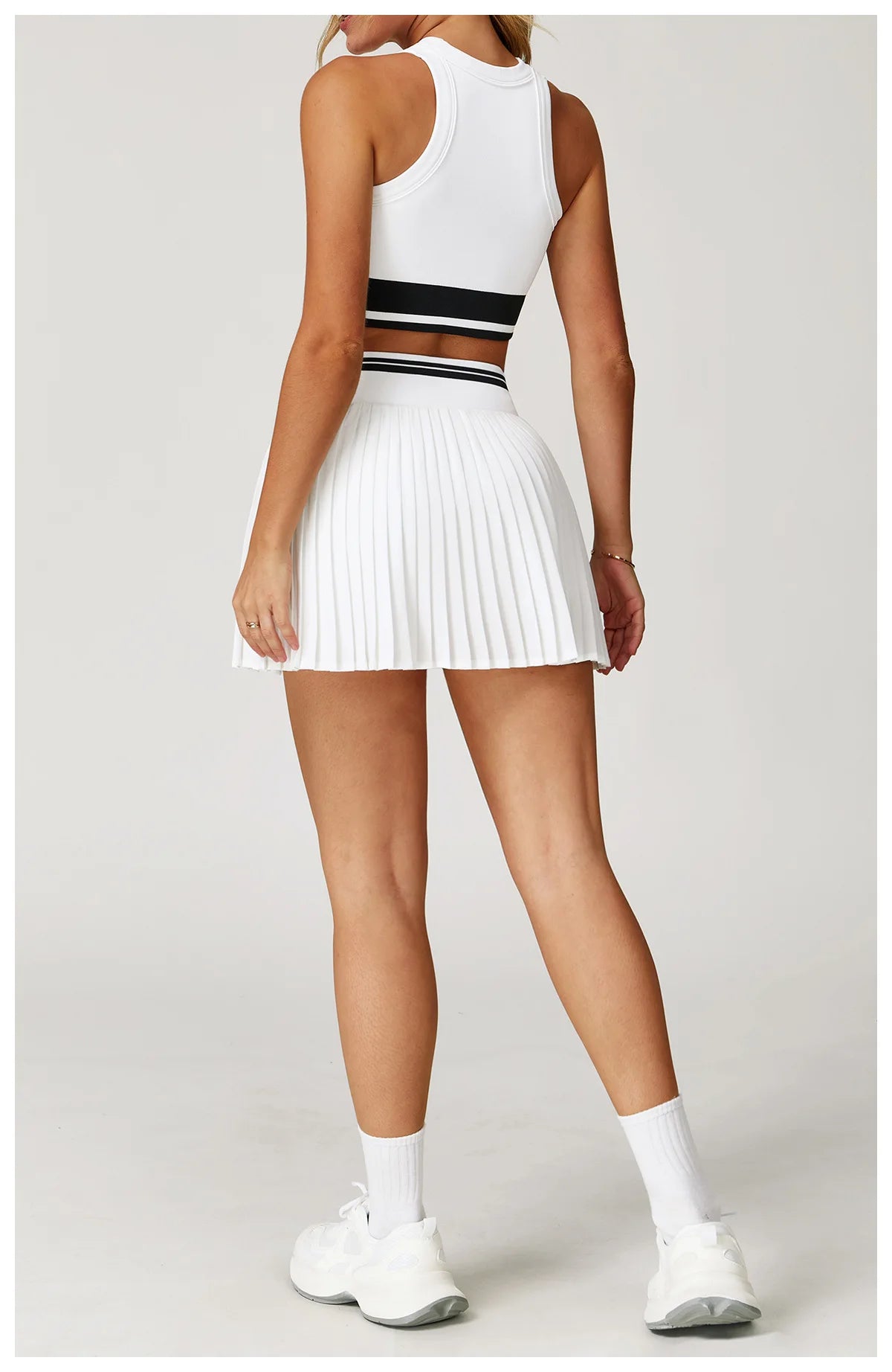 Yoga Sports Bra Skirt Set